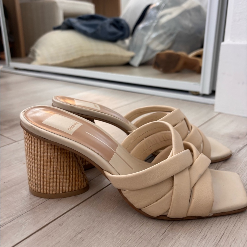 Dolce Vita leather mule heels size 7.5